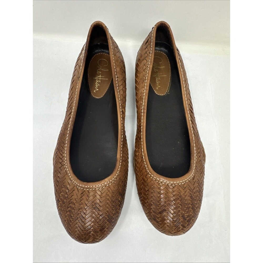 Cole Haan Brown Woven Flats